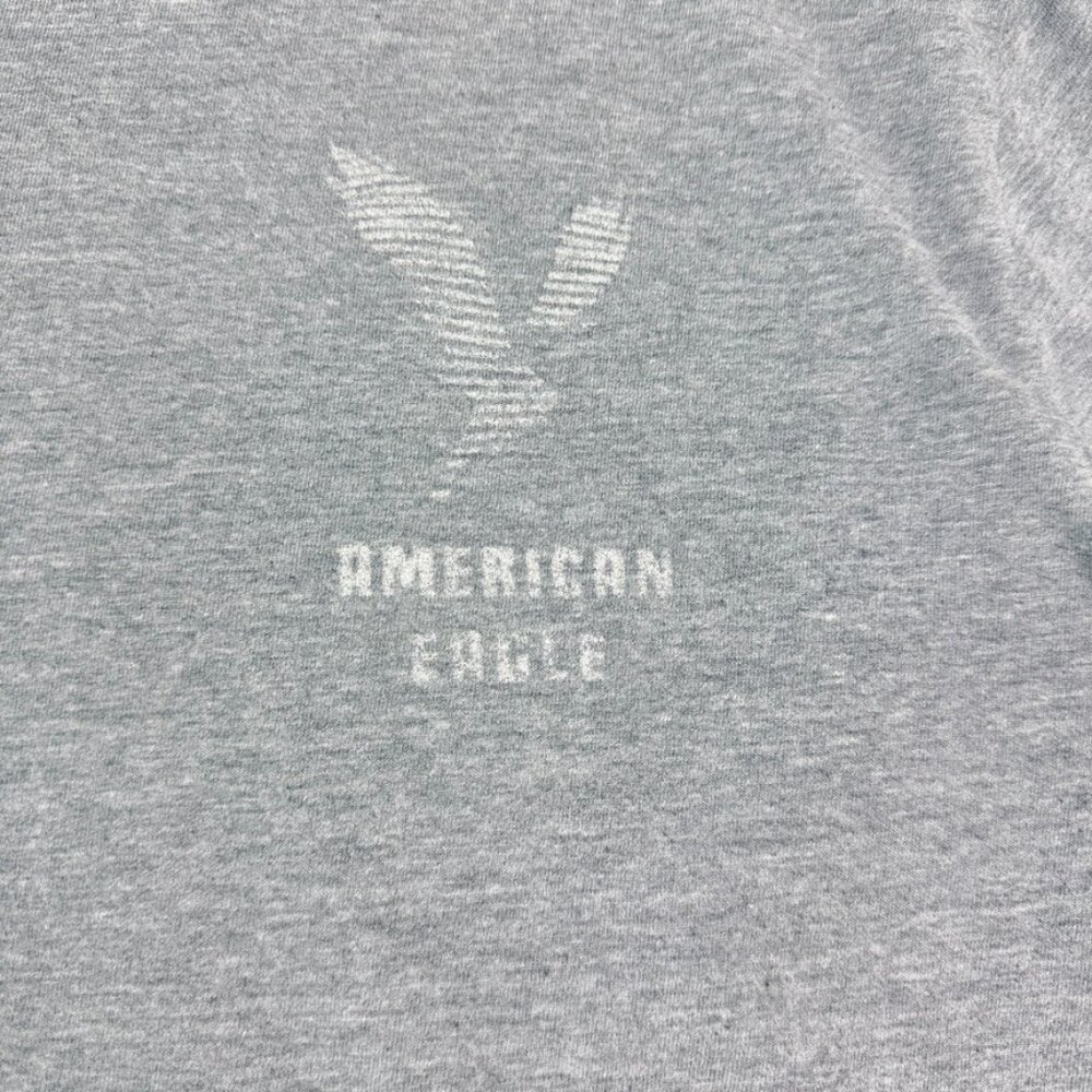 American Eagle Super Soft T-Shirt Men’s S Gray Short Sleeve Standard Fit Casual - Picture 4 of 8